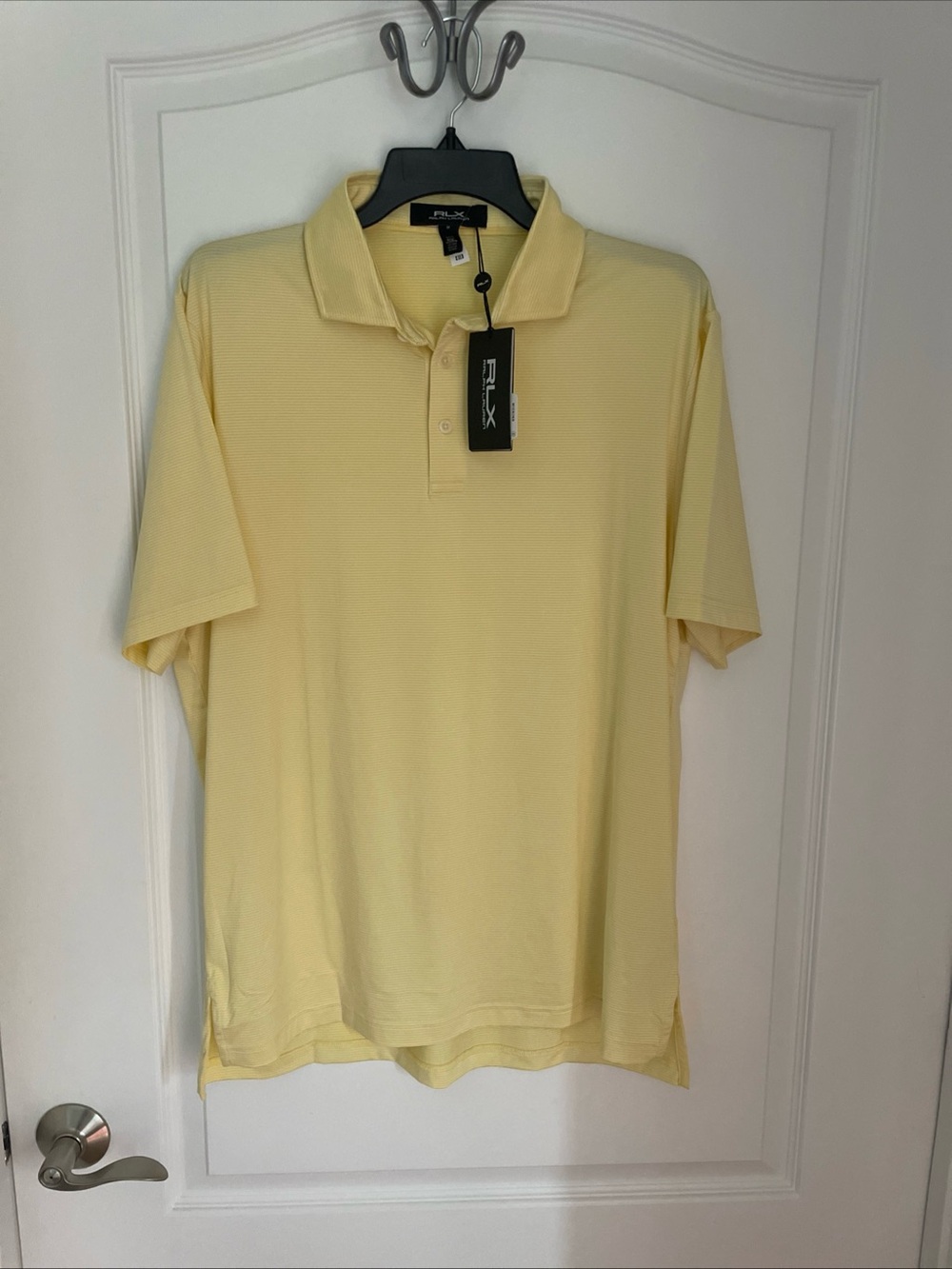 Ralph Lauren Men’s Golf Concept Wicking T shirt M Yellow White NWT